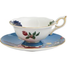Wedgwood Wonderlust Sapphire Garden Çay Fincanı ve Tabağı