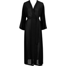 Aubade Beach Walk Kimono, Uzun Kollu, Derin Dekolteli, Hafif Plaj Üstlüğü