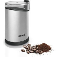 Krups Fast Touch GX204D Elektrikli Kahve Öğütücü, Paslanmaz Çelik, 200W Güç, Siyah, 75 G