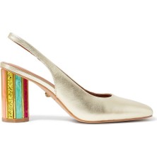 Kurt Geiger Perspex Topuklu Şeffaf Slingback Ayakkabı 90