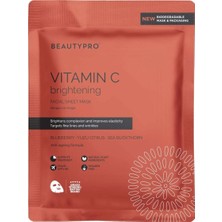 Beautypro Brightening Collagen Vitamin C Canlandırıcı Yüz Maskesi
