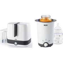 Nuk Vario Express Buhar Sterilizatörü (6 Biberon Kapasiteli) & Thermo 3ü1 Arada Biberon Isıtıcı