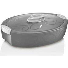 Enjoy Tuttocaldo Gri Termal Sunum Tabağı, 3l, Yalıtımlı ve Şık Servis Kabı
