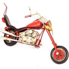 Dekoratif Metal Motosik Vintage Biblo Ev Ofis Hediyelik