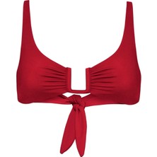 Away That Day Palma Bikini Üstü - Kırmızı