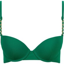 Aubade Sparkling Treasure Push-Up Bikini Üstü, Altın Zincirli, Kalıplı, Ayarlanabilir Askılı