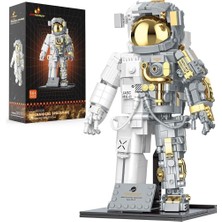 JM Bricklayer Uzay Astronotu Yapım Seti, Esnek Yapı Blokları, Sergileme Modeli, 899 Parça