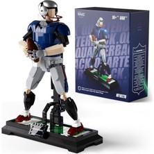 Nifeliz Quarterback Amerikan Futbolcu Model Seti, 660 Parça, Spor Temalı Koleksiyon, Yetişkinler Için