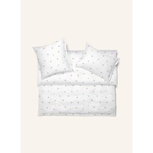 Schlossberg Jeunesse Yastık Kılıfı, %100 Pamuk Satin Noblesse, Çiçek Desenli, Fermuarlı