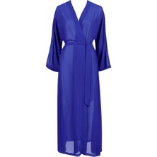 Aubade Beach Walk Kimono, Uzun Kollu, Derin Dekolteli, Hafif Plaj Üstlüğü