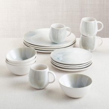 Crate & Barrel Ora Stoneware 16 Parça Yemek Takımı