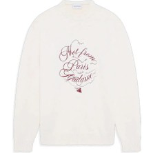 American Rag Cie Erkekler Için Le Pull Slogan Vignes Kazak - Rahat Fit, Yün ve Pamuk Karışımı