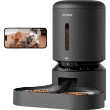 Petlibro 5l Akıllı Otomatik Mama Kabı Çift Hazneli, 1080P Kamera