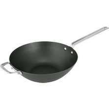 Scanpan Siyah Demir Wok Tava, Karbon Çelik, Tüm Ocak Türleriyle Uyumlu, 1 Parça