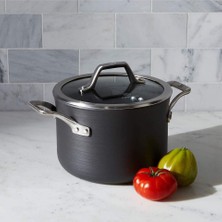 Calphalon Signature 4 Qt Çorba Tenceresi, Dayanıklı ve Çok Yönlü Pişirme Tenceresi