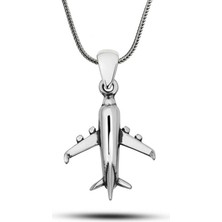 Tienda Elegante ​Gümüş Uçak Kolye