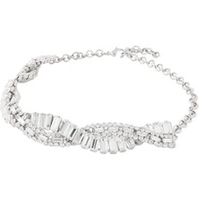 Alessandra Rich Kristal Örgü Choker Kolye