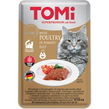 Kmrsfres Tomi  Kümes Hayvanı ve Domates Tahılsız Pouch Mama 100GR (Pate)