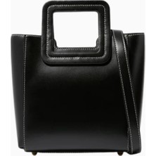 Staud Mini Shirley Tote Bag Kadın Deri Çanta, Şık ve Çok Yönlü