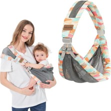 Iulonee Ayarlanabilir Ergonomik Bebek Sling Taşıyıcı Nefes Alabilir, Tek Omuzda Taşınabilir