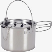 Snow Peak Kettle No.1: Parlak Paslanmaz Çelik Kamp ve Ev Tipi Su Isıtıcısı 23.5×17×19 cm