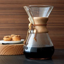 Chemex 6- Bardaklık Ahşap Yakalı Kahve Makinesi, Işlevsel Tasarım