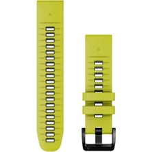 Garmin Quickfit 22 Elektrik Yeşili Grafit Silikon Saat Kordonu Araçsız Kolay Değişim