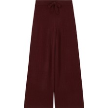 Capsule x Colorush Bordo Geniş Paça Eşofman Altı