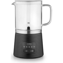 Caso Cappulatte Cam Süt Köpürtücü 5 Fonksiyonlu Sıcak Soğuk Köpük 400 ml LED Ekranlı