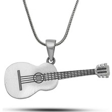 Tienda Elegante ​Gümüş Gitar Kolye