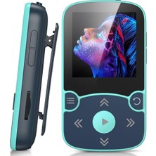 Agptek 32GB Bluetooth 5.3 Mp3 Çalar Klipsli, Renkli Ekranlı, Fm Radyo ve Pedometreli