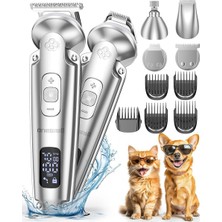 Oneisall 4'ü 1 Arada Sessiz Tıraş Makinesi, Köpek ve Kedi Tüyleri Için, USB Şarj