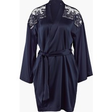 Aubade Midnight Whisper Kimono Zarif Seide ve Dantel Detaylı