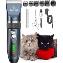 Oneisall Kedi Tıraş Makinesi, Sessiz, Güçlü Motor, Seramik ve Titanyum Bıçaklar