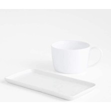 Crate & Barrel Mercer Çorba ve Sandviç Seti, Porselen, Zarif ve Modern Tasarım