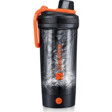 Voltrx Galyum Elektrikli Shaker Şişe, 24 Oz, Usb-C Şarjlı, Bpa Içermez, Tritan Gövde