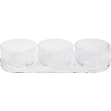 Stelton Pilastro Tapas Seti, Cam Kase ve Tabak