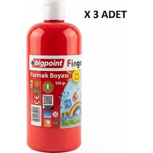 Bigpoint Parmak Boyası 500 Gram Kırmızı x 3 Adet