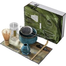 Cestbella 7 Parça Japon Matcha Çayı Seti - El Yapımı Matcha Çırpıcı, Çay Kasesi, Bambu Ölçek ve Diğer Araçlar