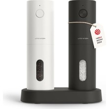 Lars Nysom 2’li Elektrikli Tuz & Karabiber Değirmeni Usb-C Şarj, Ayarlanabilir Seramik Öğütücü