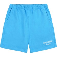 Sporty & Rich Yazlık Kısa Şort - Italik Logo Işlemeli