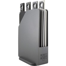 Moritz & Moritz 4'lü Kesme Tahtası SETI-20,5X14,5 cm Kaymaz ve Standlı Tasarım