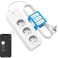 Eightree Akıllı Wlan Çoklu Priz, 3 Ac, Alexa ve Google Uyumlu, 1,5 M