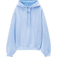 T By Alexander Wang Puff Logo Kapüşonlu Sweatshirt