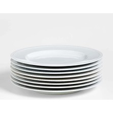 Crate & Barrel 16 Parçalı Staccato Yemek Takımı, Zarif Porselen Tasarım