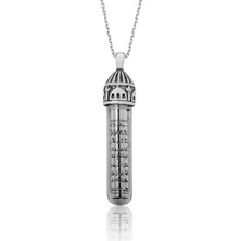 Tienda Elegante Gümüş Minare Cevşen Dualı Kolye