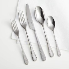 Crate & Barrel Tour Texture 5 Parçalı Sofra Takımı El Yapımı Paslanmaz Çelik Çatal Bıçak Takımı