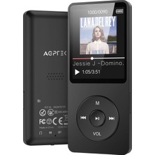 Agptek Mp3 Oynatıcı 32 GB Hoparlörlü, 70 Saat Pil Ömrü, 1.8 Inç Ekran