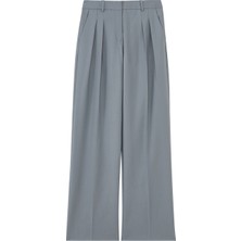 Loulou Studio Modern Kesim Gri Pantolon