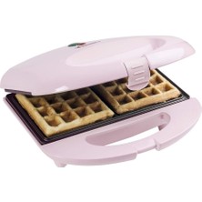 Bestron Waffle Makinesi,xl Teppanyaki Tasarım, Yapışmaz Kaplama, Isı Yalıtımlı Bambu Sap